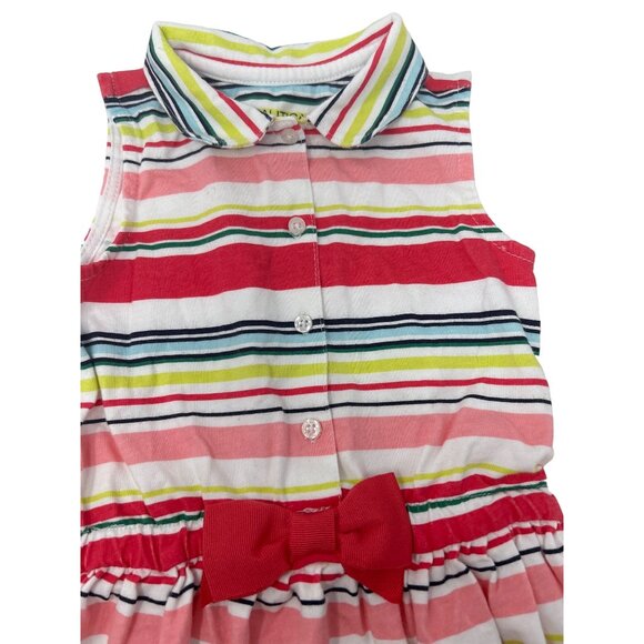 Baby Girl's - 3 Dresses - Minnie Mouse, Floral &‎ Stripes, - Size - 24 M - Picture 7 of 12